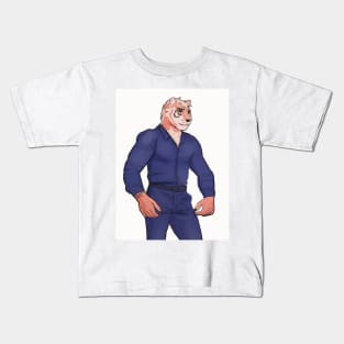 hunky tiger Kids T-Shirt